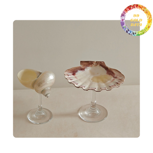 Verre à vin poli Turbo et coquille Saint-Jacques | Pour un joli cadeau et un article de décoration créatif - Product Image 2