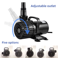 Pompa Submersible 2700GPH yang Kuat, Pompa Air Tenang untuk Kolam & Air Terjun, Pompa Filter Listrik dengan Adaptor Outlet Multi-ukuran