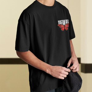 T-shirt vallée surdimensionné OEM T-shirt respirant en coton épais T-shirt imprimé surdimensionné vintage personnalisé pour hommes - Product Image 2