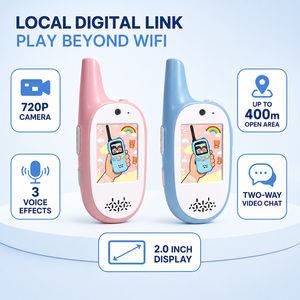Videocitofono Wireless Sicuro con Portata di 400M, Monitor Portatile Mini 720P per Assistenza Domiciliare, Dispositivo Digitale Non-WiFi per Cura Anziani - Product Image 1