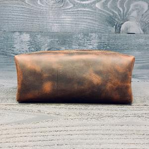 Kits doubles pour hommes sac de rasage étanche nouvelle mode Logo personnalisé poignée en cuir bonne qualité fermeture à glissière TYG-0014 - Product Image 4