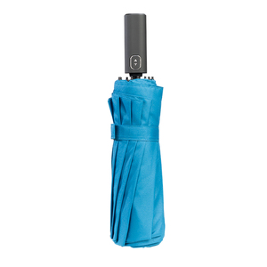 12-Rib Windproof gấp ô tự động mở đóng pongee vải tùy chỉnh logo nhỏ gọn ô bán buôn nhà máy - Product Image 6