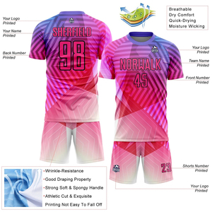 ชุดเสื้อฟุตบอลแบบสั้นคุณภาพสูงสำหรับทุกเพศ ปี 2026 ชุดฝึกซ้อมทีมฟุตบอล แบบพิมพ์ลายซับลิเมชั่น ผลิตจากโพลีเอสเตอร์ 100% - Product Image 3