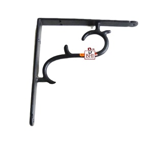 Supports d'angle d'étagère en fonte Support mural Organisateur d'affichage Support d'étagère en fonte Support d'étagère Style S - Product Image 1