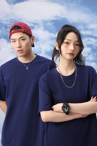 T-shirt de luxe 100% coton de haute qualité T-shirt Boxy unisexe avec logo imprimé personnalisé pour hommes - Product Image 4