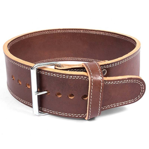 เข็มขัดยกน้ำหนักหนังวัวระบายอากาศป้องกันการเกิดขนใส่สบายใช้ได้ทั้งชายและหญิง - Product Image 4