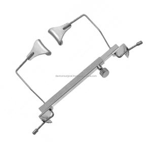 Espéculo de ojos SMIRMAUL Cuchillas sólidas ajustables individualmente Cuchillas de 15mm Retractor de párpados oftálmicos de 7,5 cm Acero inoxidable, reutilizable - Product Image 1