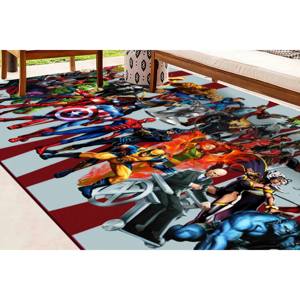 Tapis imprimé Marvel Superhero - Design Iron Man pour enfants et bureau, tapis en chenille - Product Image 4