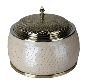 La cazuela más Popular, olla caliente redonda, calentador de alimentos, plato para servir comida de fiesta con acabado plateado para el hogar, Hotel, uso de Buffet, cazuela - Product Image 4