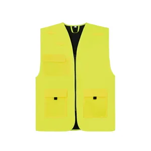 Gilet de travail rembourré personnalisé Kiel avec autocollants et lumières réfléchissants pour une meilleure visibilité pour les promotions - Product Image 1