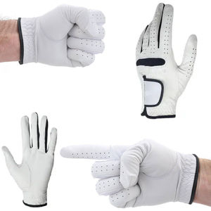 ถุงมือกอล์ฟหนัง cabretta สำหรับเล่นกอล์ฟถุงมือกอล์ฟด้านซ้ายมือถุงมือกอล์ฟหนังแบบมีสายปรับแต่งโลโก้ได้ตามต้องการ - Product Image 1