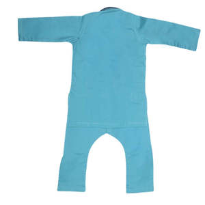 Shalwar Kameez Bordado para Niños - Azul Cielo - Product Image 5