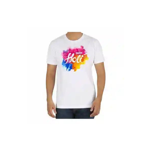 Camiseta de Algodón para Hombre, Edición de Lujo, Marca Privada, Color Personalizado, Cuello Redondo, Logotipo Personalizado, Cómoda para Uso Diario, India - Product Image 3