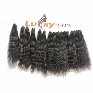 Venta al por mayor mejor precio onda de agua profunda cabello Remy onda suelta doble trama cutícula alineada textura recta cabello humano virgen indio - Product Image 3