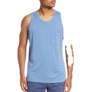 Débardeur de sport pour homme en gros OEM, logo personnalisé, séchage rapide, couleur personnalisée, sans manches, débardeur de course, athlétique, fitness, entraînement - Product Image 2