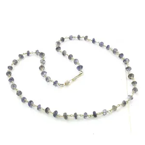 Collier vintage en laiton perlé avec des accents de perles et de diamants, plaqué or, bijoux pour femmes, cadeau de fête - Product Image 2
