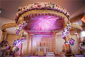 Mariage indien fibre cristal Mandaps DST exportations les plus populaires au Royaume-Uni moderne cérémonie de mariage intérieur Mandap chaises ensemble fabricants - Product Image 5