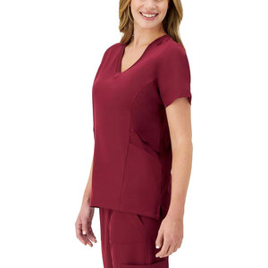 Wholesale High Quality Knitted Cotton Short Sleeve Women Medical <b>Scrub</b> <b>Set</b> Comfortable Hospital Needle Detection Stylish - Product Image 3