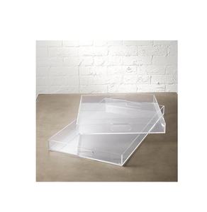 Organisateur en acrylique élégant pour fruits, décoration d'intérieur, plateau transparent moderne pour la cuisine et la vaisselle, en vente - Product Image 2