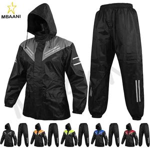 Trajes Impermeables para Motocicleta para Hombre y Mujer, Conjunto de 2 Piezas Transpirable y Cortavientos para Protección contra la Lluvia - Product Image 2