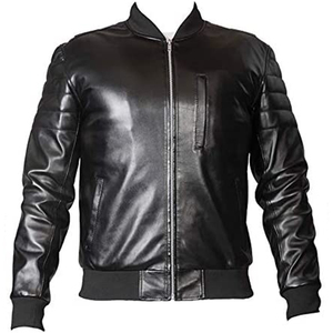 Chaqueta de Cuero Vacuno Estilo Motero para Hombre, Corte Ajustado, Personalizada 2025, para Primavera, Otoño e Invierno - Product Image 1