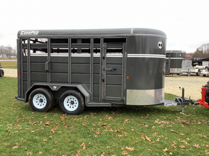 Nouvelle mini-remorque utilitaire pour le transport de bétail (chevaux, bovins, chèvres, moutons) - Capacité 3500 kg - Utilisation extérieure - Toutes tailles disponibles - Product Image 1