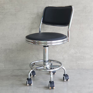 MFH219B Portable Salon Furniture Swivel Chair with Comfortable <b>Round</b> <b>Cushion</b> and Backrest - Product Image 2