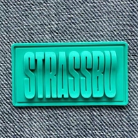 Écussons en PVC souple personnalisés avec logo, étiquettes en caoutchouc PVC 3D en relief pour vêtements
