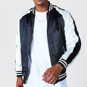 Chaqueta de Satén para Mujer con Logotipo Personalizado de Alta Calidad Hecha en Fábrica, Producto Más Vendido, Chaqueta de Satén de Manga Larga para Hombre - Product Image 2