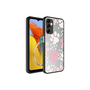 Coque en silicone anti-traces de doigts Netzy, finition miroir brillante, motif, protection de l'appareil photo pour Samsung Galaxy M14 A53 5G - Dos - Product Image 1