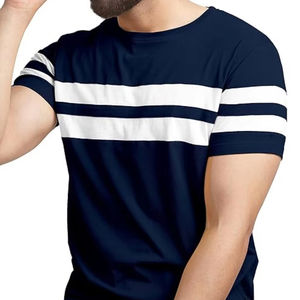 เสื้อยืดผู้ชายคุณภาพสูงสั่งทำพิเศษ-ปักลาย พิมพ์ซิลค์สกรีน ผ้าถัก โพลีเอสเตอร์/คอตตอนผสม 220 กรัม ทรงปกติ แห้งเร็ว - Product Image 1