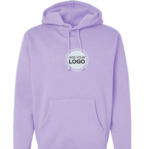 Independent Trading Co Mens Winter Sudadera con capucha Charcoal Heather Pullover Hoodies Impresión digital Front/Back Diseño personalizado - Product Image 4