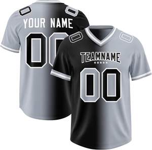 Camiseta de fútbol americano personalizada de alta calidad, sublimación deportiva transpirable con número de nombre personalizado, manga corta para verano - Product Image 6