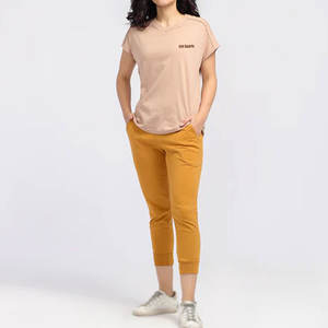 Camisetas de Algodón 100% para Mujer, Corte Regular, Verano, Ecológicas, Transpirables, Tallas Grandes, Venta al Por Mayor de Fábrica - Product Image 2