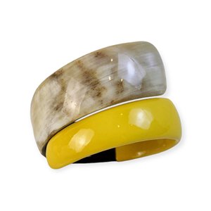 Bracelet jonc fait main en corne et utilisation pour femme de faiza craft - Product Image 4