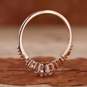 แหวนแต่งงานใส่สบายสไตล์วินเทจแหวนหมั้นและแหวนแต่งงานแต่งงานแต่งงานแต่งงานแต่งงานแต่งงานแต่งงานแต่งงานแหวนเพชรหลวมสีสดใส - Product Image 2