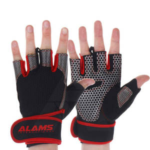 Nuevo estilo, guantes de Fitness para gimnasio para adultos, protección de manos de cuero, correa ajustable de muñeca ligera, antideslizante, Unisex - Product Image 1