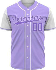 Último diseño de camiseta de béisbol personalizado bajo Moq personalizado nuevo diseño de sublimación camiseta de béisbol - Product Image 5