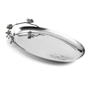 Bandeja de Servicio Circular Moderna de Metal en Oferta Exclusiva, Soporte Decorativo de Madera Hecho a Mano, Plato de Servicio de Metal - Product Image 2