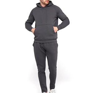 Conjuntos Deportivos Unisex de Invierno, Ropa Deportiva de Manga Larga con Cierre Completo, Forro Polar Grueso, 100% Algodón, Transpirable y de Secado Rápido - Product Image 2