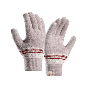 Meilleures ventes de gants tricotés personnalisés avec logo, nouveau stock, mitaines en laine et cachemire de qualité supérieure pour l'hiver, provenant de BD - Product Image 3