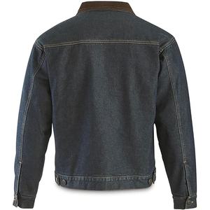 Veste en jean denim pour hommes OEM, vêtements décontractés, veste d'automne, manteau boutonné en jean, veste oversize en jean pour hommes - Product Image 2
