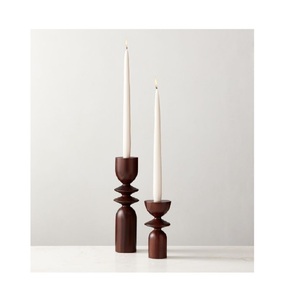 Best Selling Home Hotel Supplies Stylish Designer Home Decoration Wooden <b>Candle</b> <b>Holder</b> Creative Handmade Wooden <b>Candle</b> <b>Holder</b> - Product Image 1