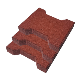 Wholesale Supersafe Rubber Paver Flooring Tile 15-50mm Thickness Anti-Slip Indoor Outdoor Easy Maintenance Colourful Appearance - Product Image 1