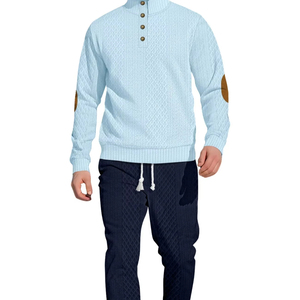 Survêtements respirants de qualité supérieure Design élégant personnalisé Ensemble de 2 pièces Vente en gros 100% coton biologique Survêtements - Product Image 1