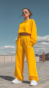 Pantalons de survêtement à jambes larges pour femmes, molleton 500 GSM, pantalons de survêtement surdimensionnés, pantalons de jogging d'hiver pour femmes, pantalon baggy, pyjama pour femmes - Product Image 4