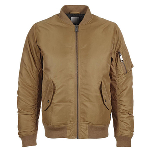Blouson aviateur personnalisé de haute qualité pour hommes couleur unie hiver Style décontracté toile imperméable chauffée longueur régulière vêtements en gros - Product Image 6