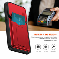 Pour Xiaomi Redmi Note 17 Pro/Note 17/17 4G Coque de téléphone antichoc anti-traces de doigts avec protection de caméra coulissante et porte-cartes