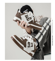 Vente en gros Nouvelle tendance mode Baskets Bread Man à lacets basses respirantes confortables décontractées
