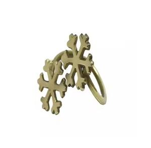 Rond de serviette en aluminium texturé Nouveaux accessoires d'hôtel en métal pour mariages et événements - Product Image 3